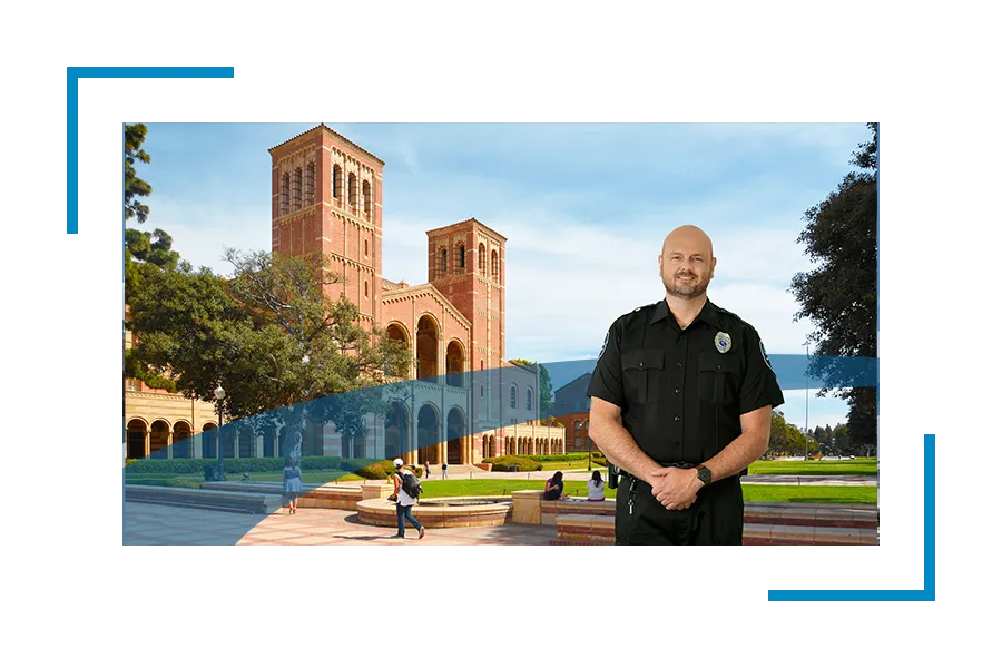 Allied Universal Security guard in uniform